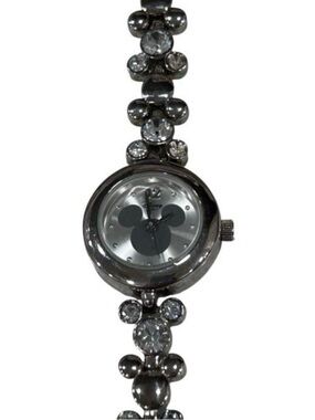 Disney Micky Mouse
Wristwatch Womens 5-5.5"
Silver-tone Mickey-Shaped
Chain Link